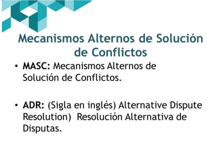 antonio jesus almarza garcia abogado enumera las distintas ADR o MASC