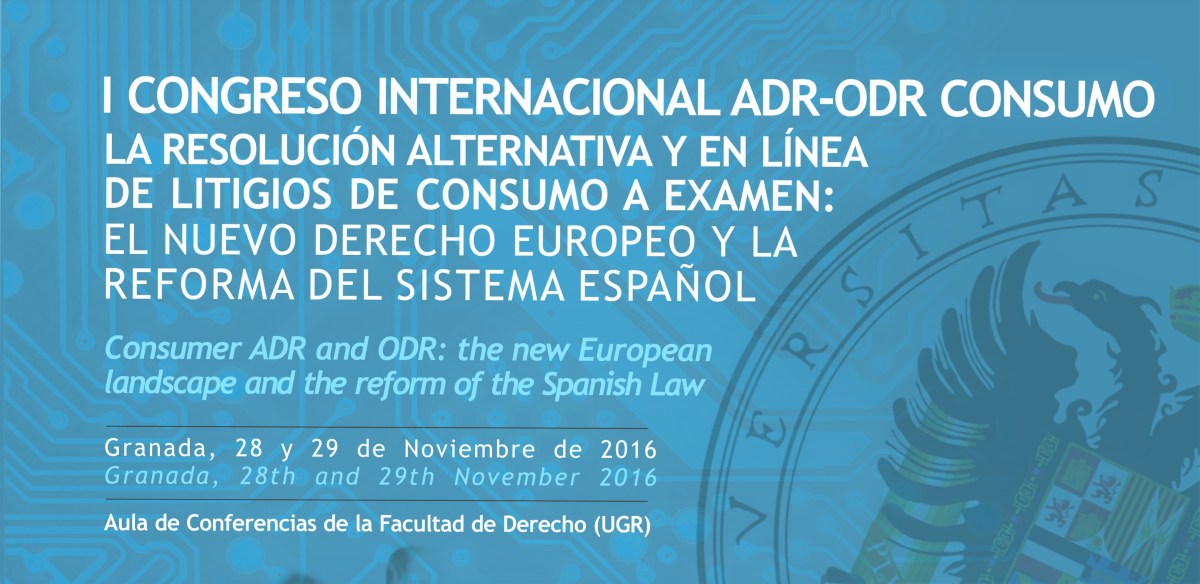 Comunicacion sobre ODR RDL para E.Comerce en el Congreso Internacional de Granada presentada por antonio jesus almarza garcia abogado